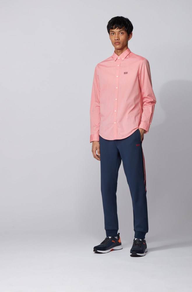 Hugo Boss Regular-fit shirt Rosa | mn5SN0a6