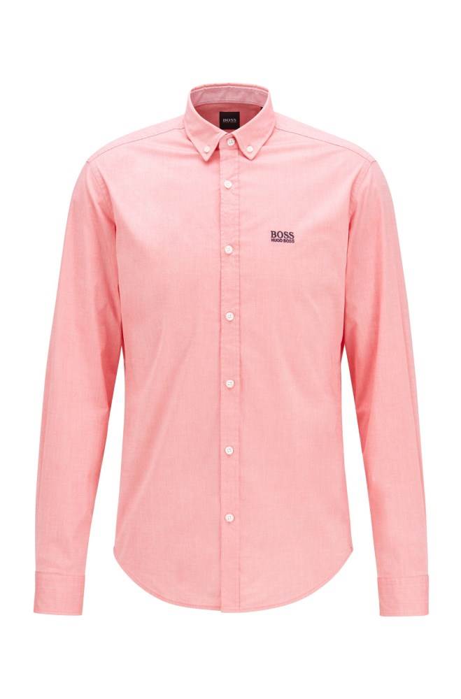 Hugo Boss Regular-fit shirt Rosa | mn5SN0a6