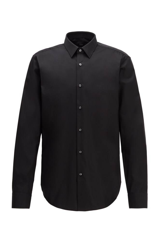 Hugo Boss Regular-fit shirt Svarte | MoVRyf44