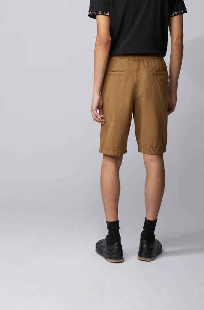 Hugo Boss Regular-fit shorts Beige | 75qf6VQX