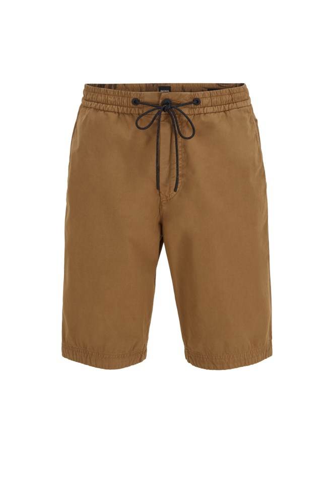 Hugo Boss Regular-fit shorts Beige | 75qf6VQX