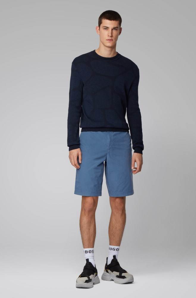 Hugo Boss Regular-fit shorts Blå | v7uYUmN2