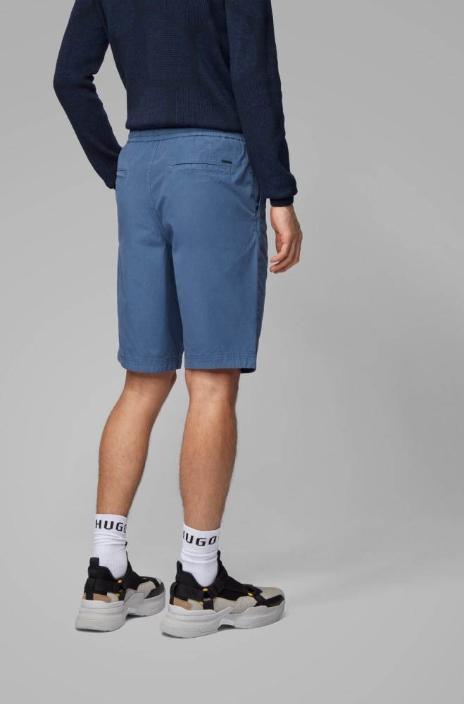 Hugo Boss Regular-fit shorts Blå | v7uYUmN2