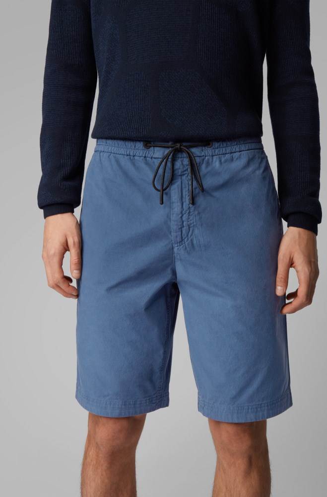 Hugo Boss Regular-fit shorts Blå | v7uYUmN2