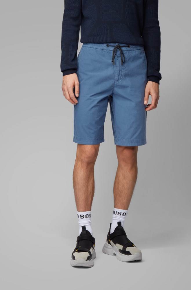 Hugo Boss Regular-fit shorts Blå | v7uYUmN2