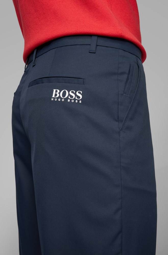 Hugo Boss Regular-fit shorts Mørke Blå | dfl6nXmu