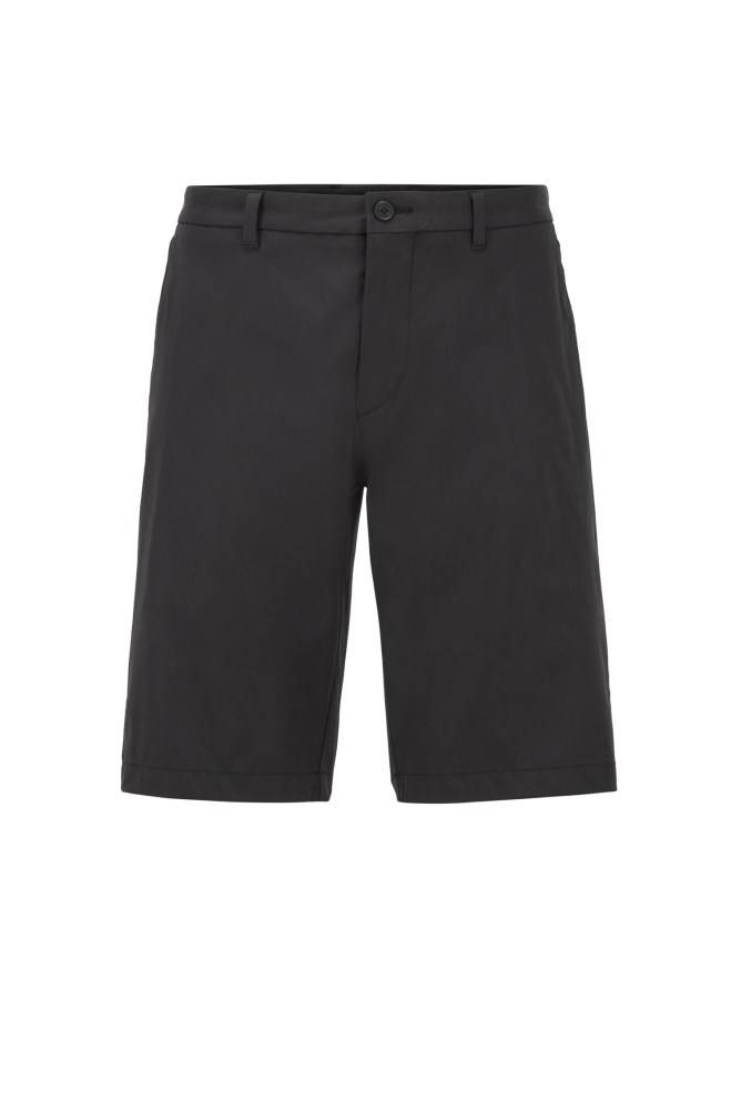 Hugo Boss Regular-fit shorts Svarte | P3cgXjB5