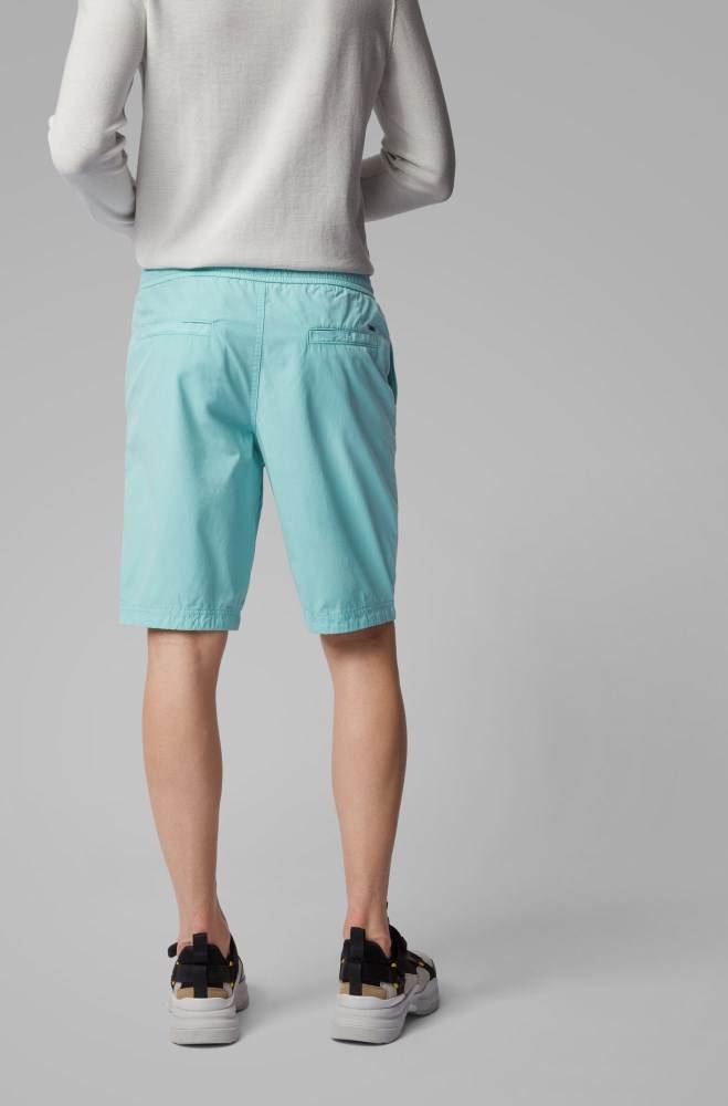 Hugo Boss Regular-fit shorts Turkis | NduJ59zY