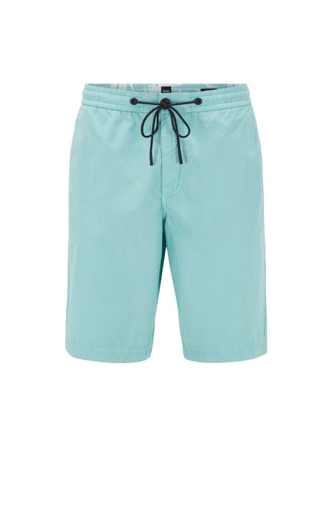 Hugo Boss Regular-fit shorts Turkis | TTIPAP0m