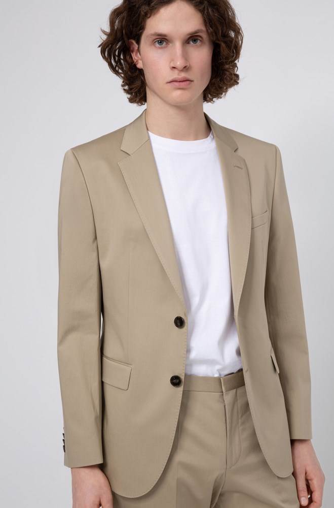 Hugo Boss Regular-fit suit Beige | 4hP608rl