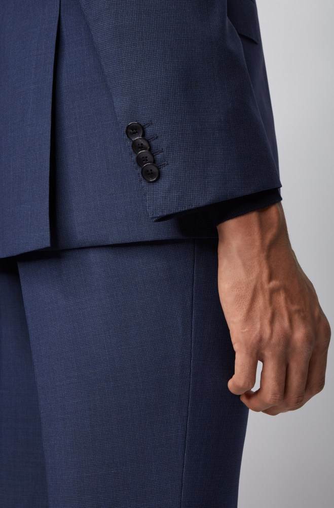 Hugo Boss Regular-fit suit Blå | vSSrV2GH