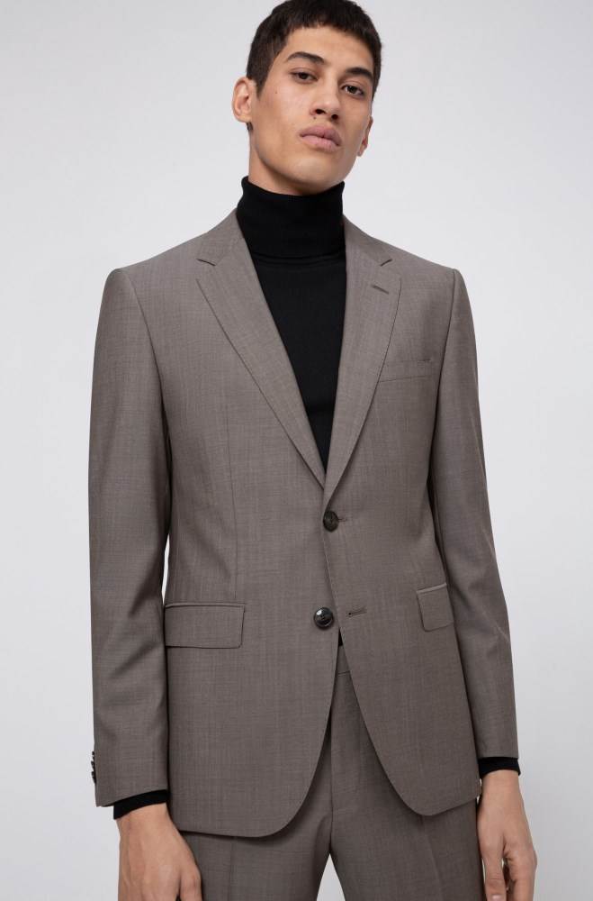 Hugo Boss Regular-fit suit Charcoal | skQsp69u