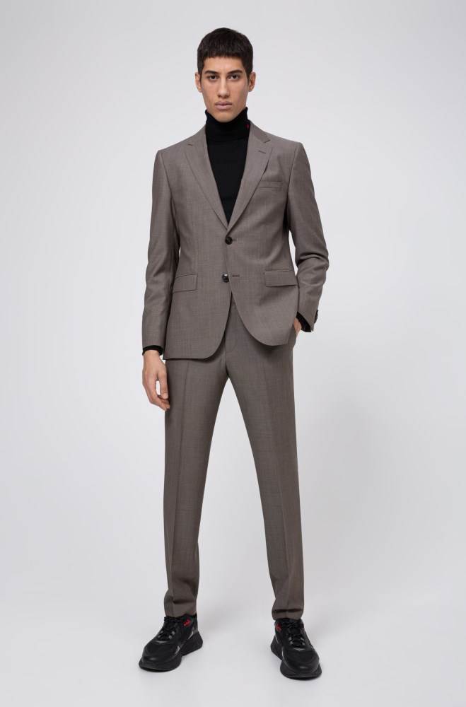 Hugo Boss Regular-fit suit Charcoal | skQsp69u