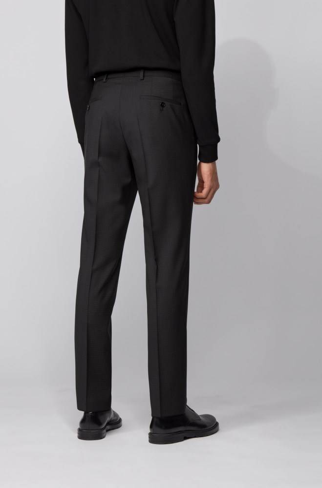 Hugo Boss Regular-fit suit Svarte | uV45lrOd