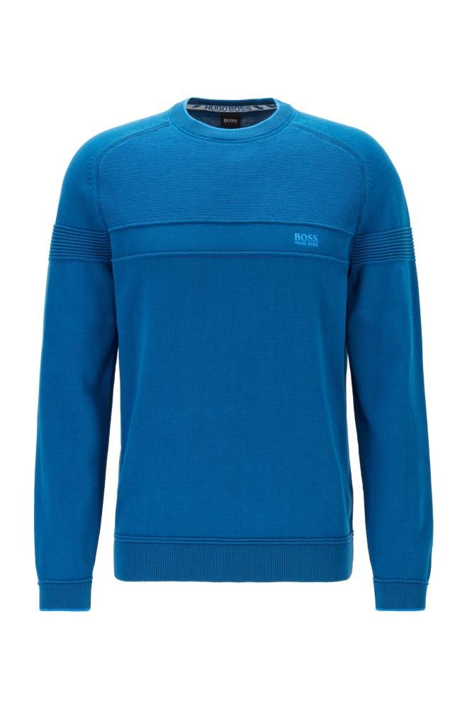 Hugo Boss Regular-fit sweater Blå | wVfAWz7s