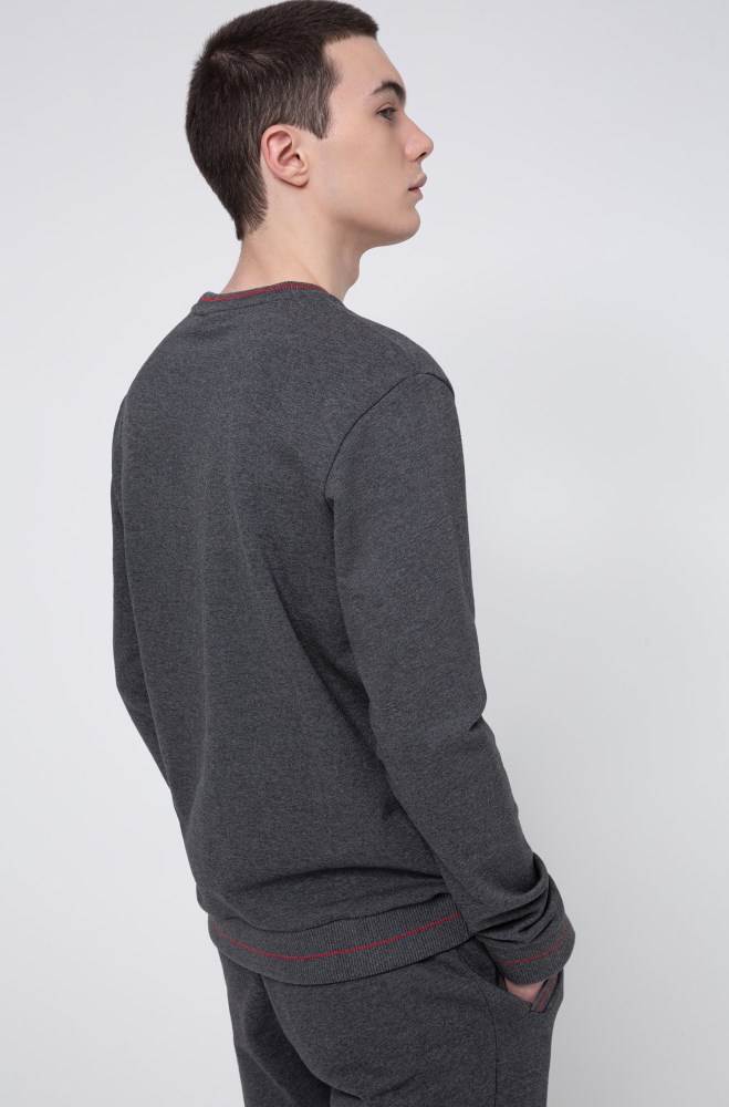 Hugo Boss Regular-fit sweater Grå | 7dnfhxah