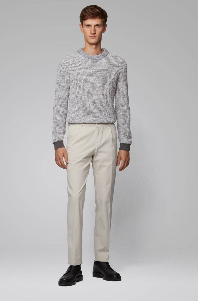 Hugo Boss Regular-fit sweater Grå | KLDyJQUy