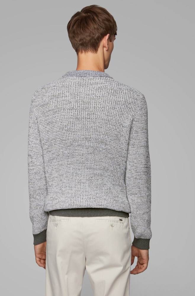 Hugo Boss Regular-fit sweater Grå | KLDyJQUy