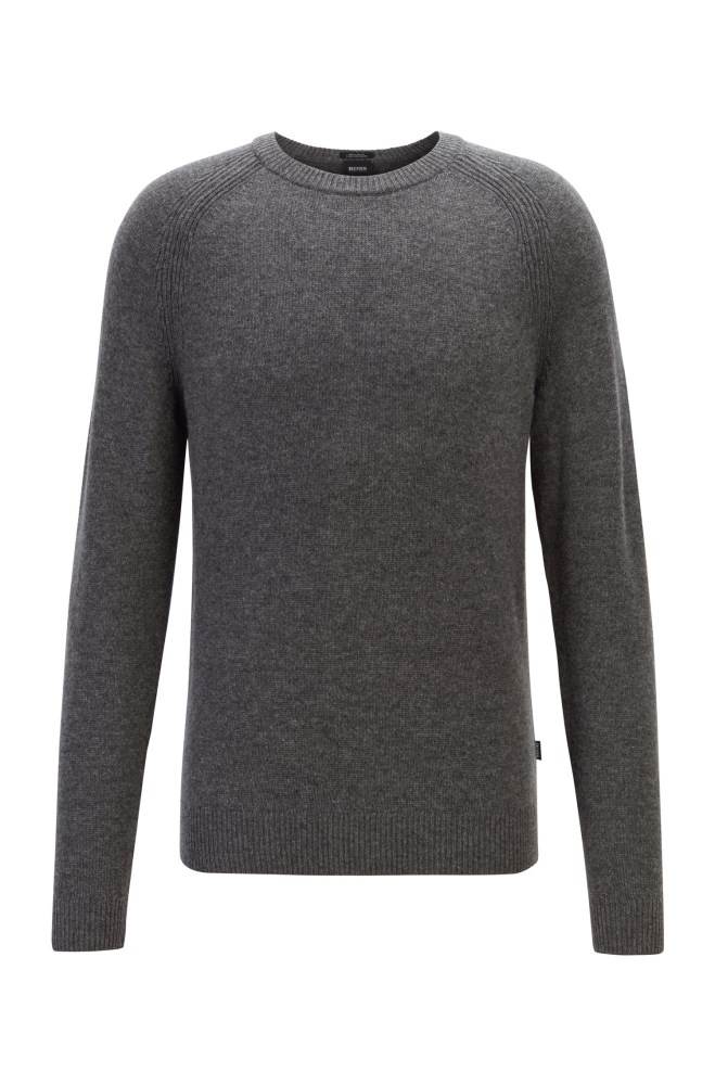 Hugo Boss Regular-fit sweater Grå | kdt0xqos