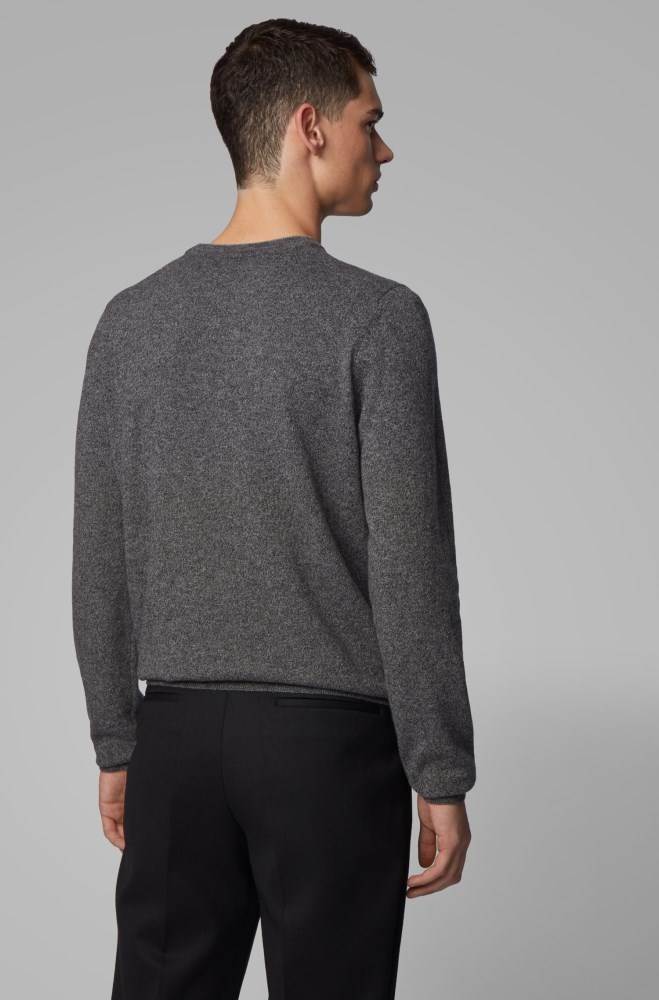 Hugo Boss Regular-fit sweater Grå | s3gEF2eQ