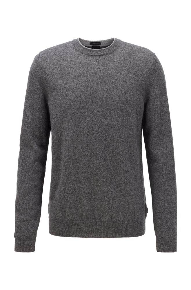 Hugo Boss Regular-fit sweater Grå | s3gEF2eQ