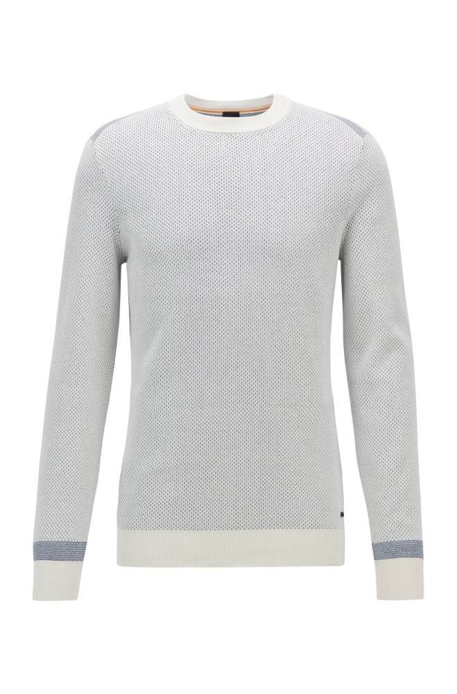 Hugo Boss Regular-fit sweater Lyse Beige | vusSDkak