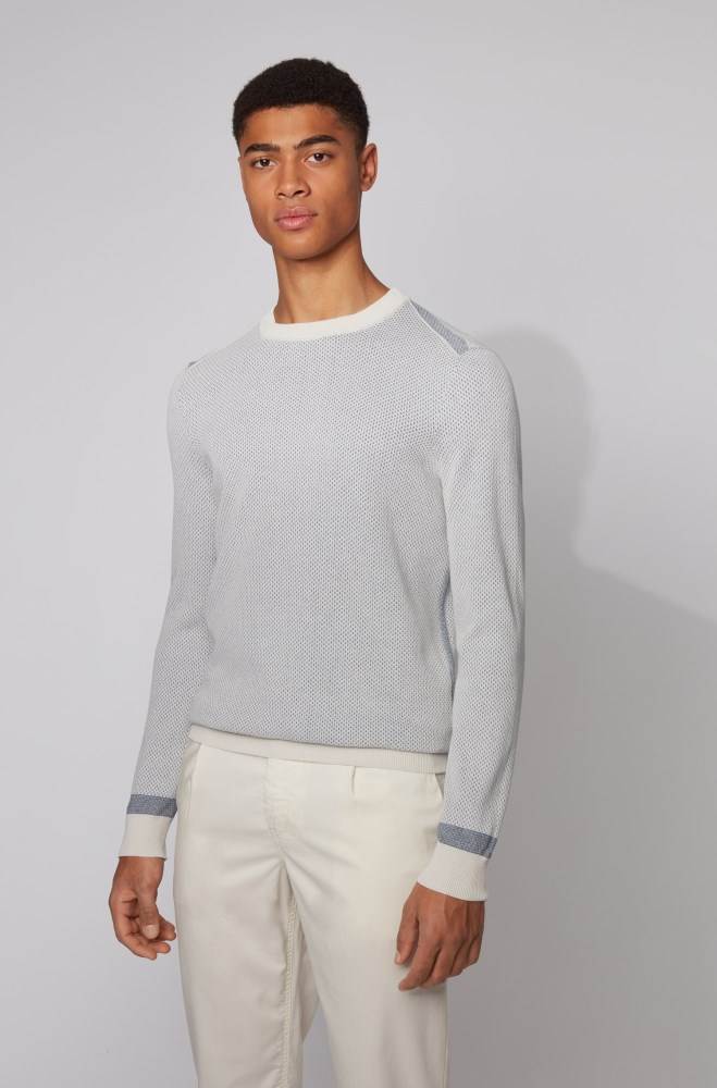 Hugo Boss Regular-fit sweater Lyse Beige | vusSDkak