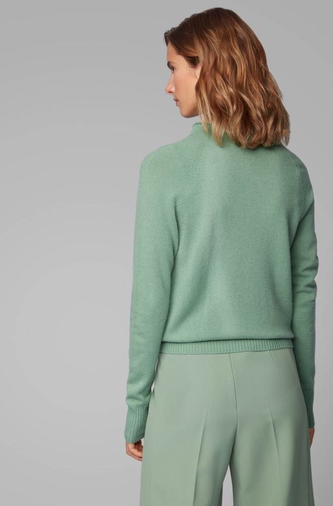 Hugo Boss Regular-fit sweater Lyse Grønn | 9a8mkQeP