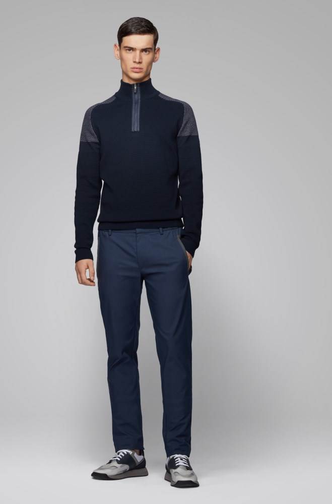 Hugo Boss Regular-fit sweater Mørke Blå | ssZ2fUfD