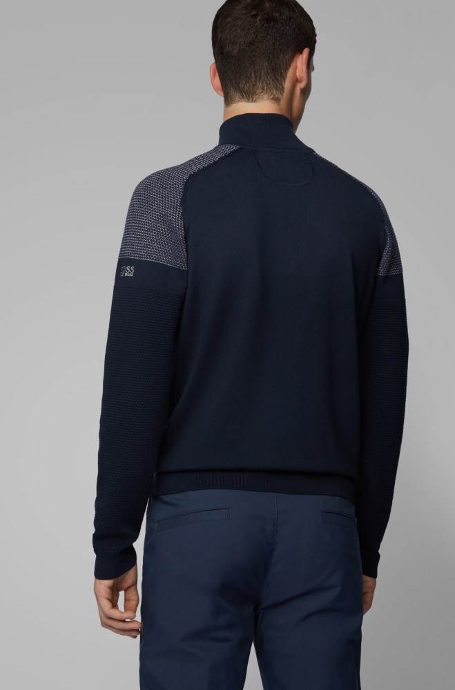 Hugo Boss Regular-fit sweater Mørke Blå | ssZ2fUfD