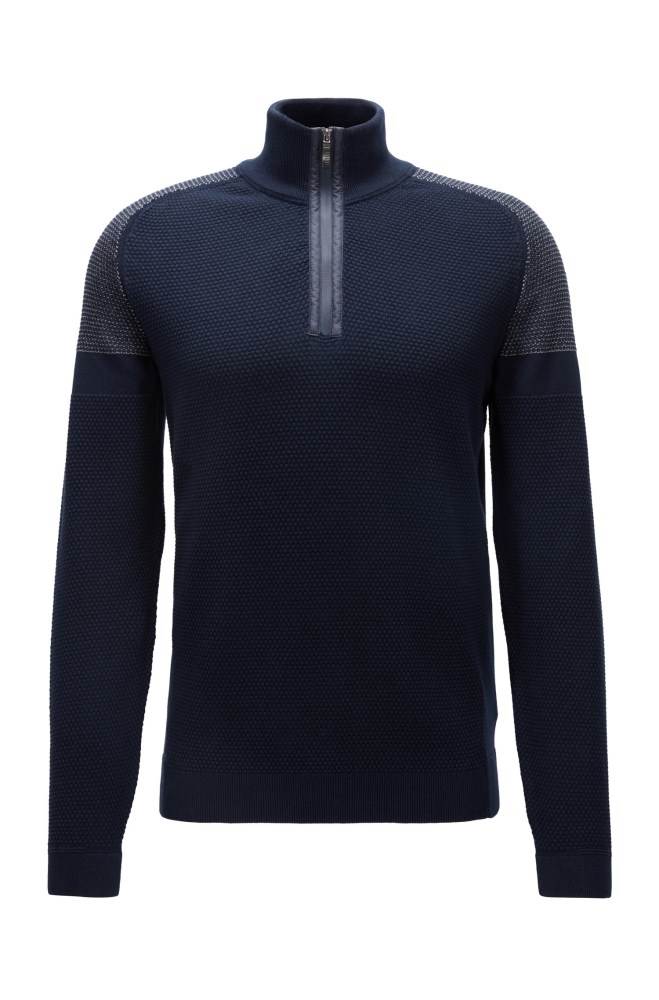 Hugo Boss Regular-fit sweater Mørke Blå | ssZ2fUfD