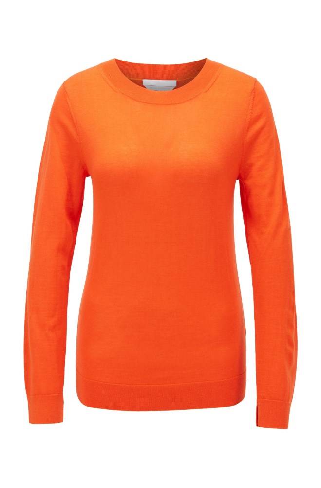 Hugo Boss Regular-fit sweater Oransje | QW8flOc6