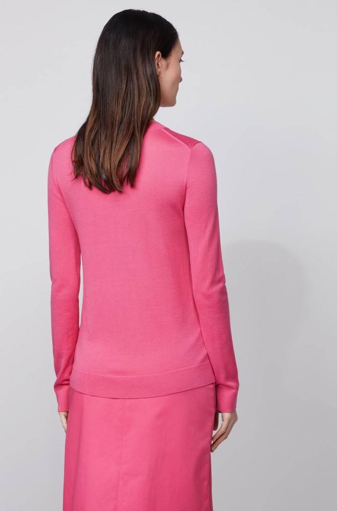 Hugo Boss Regular-fit sweater Rosa | Nd3KcqQz