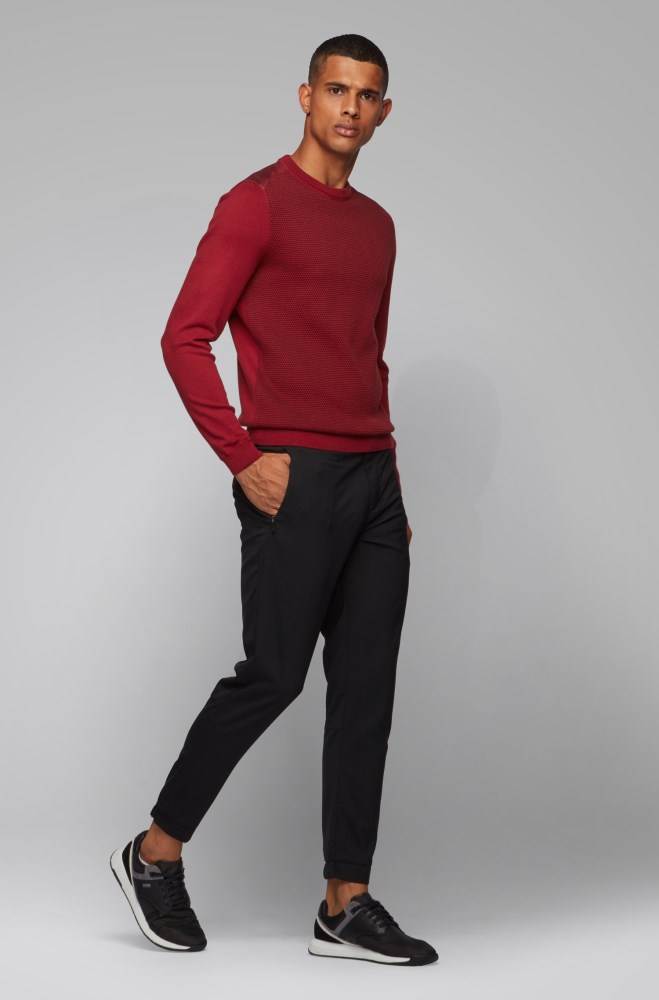 Hugo Boss Regular-fit sweater Rød | myLrXmvB