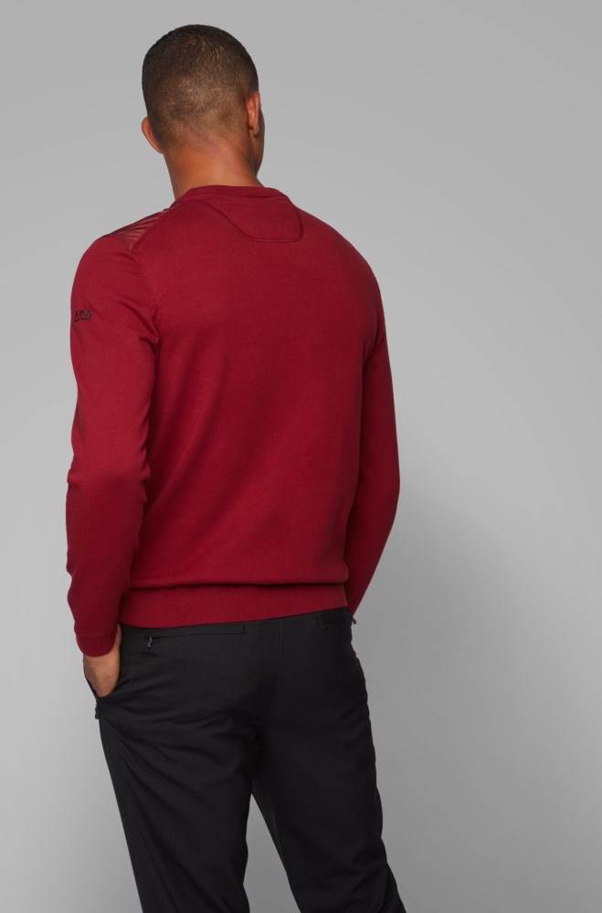 Hugo Boss Regular-fit sweater Rød | myLrXmvB