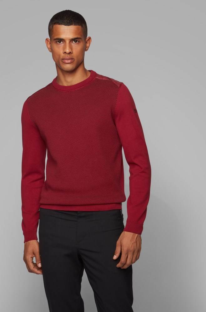 Hugo Boss Regular-fit sweater Rød | myLrXmvB