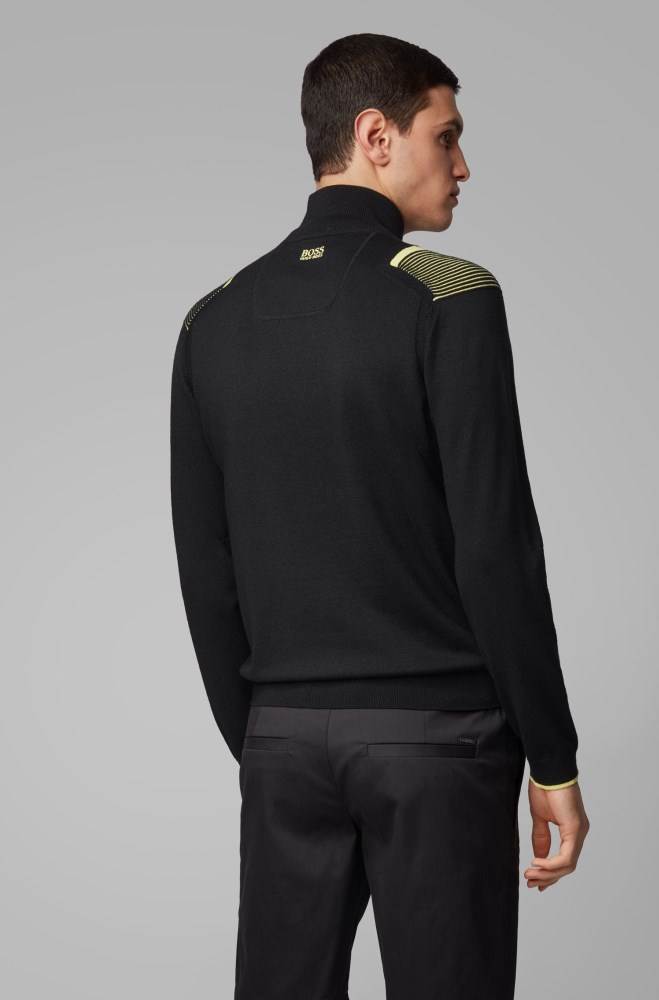 Hugo Boss Regular-fit sweater Svarte | dCNNnqF9