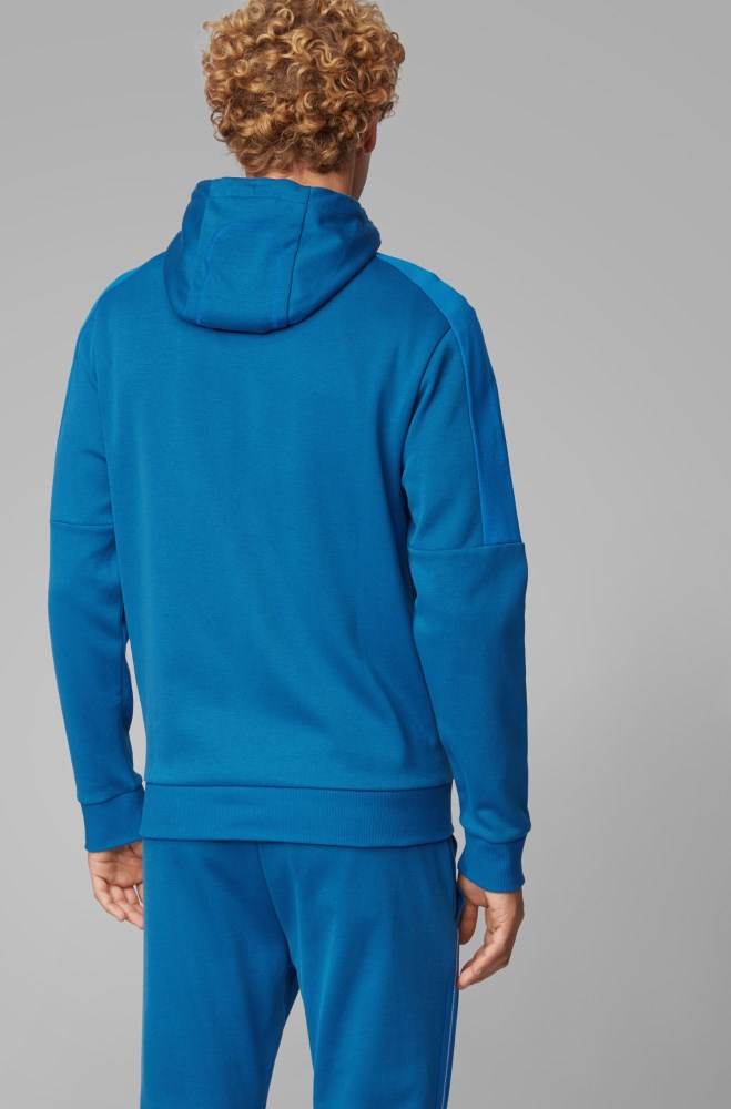 Hugo Boss Regular-fit sweatshirt Blå | pMUpZsds