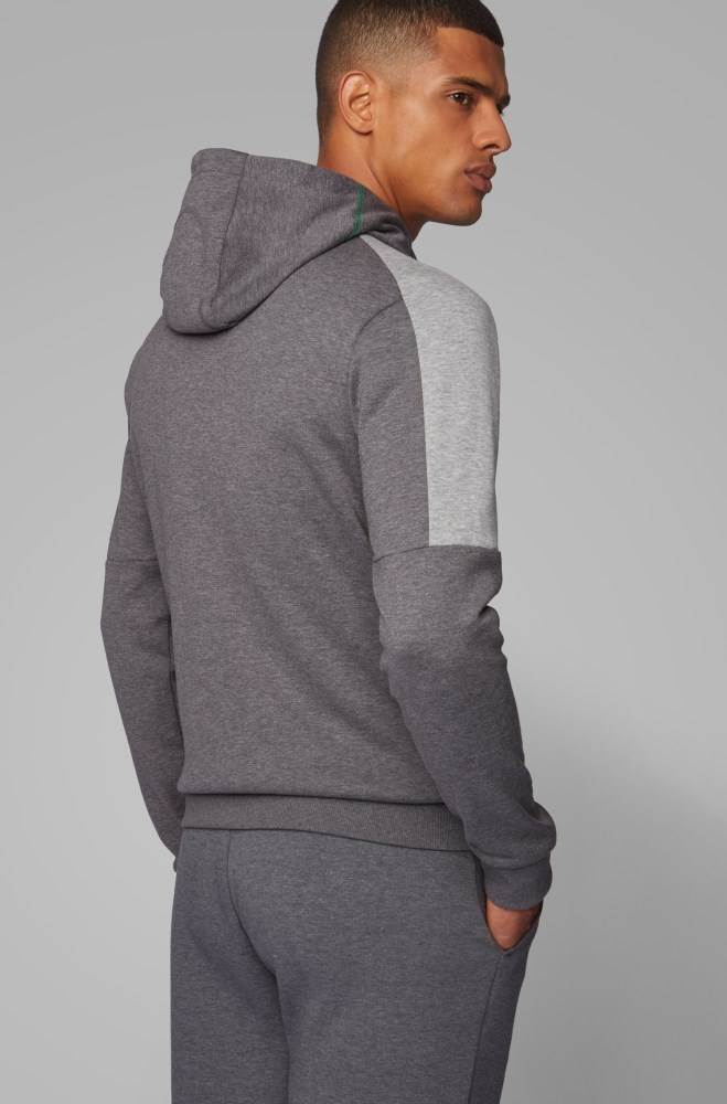 Hugo Boss Regular-fit sweatshirt Grå | 7QBKhIn5