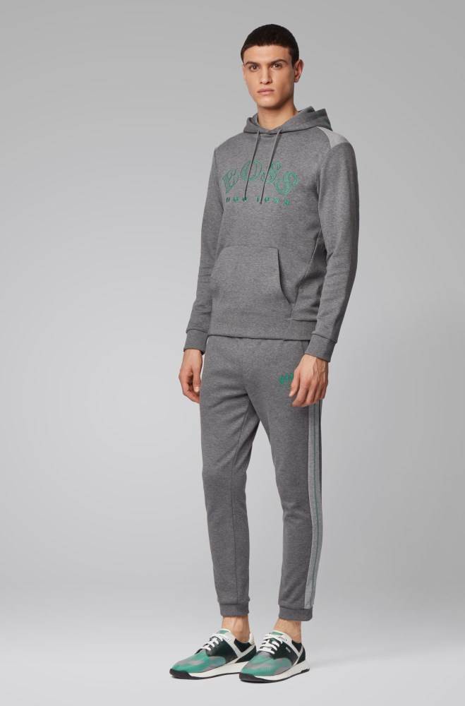 Hugo Boss Regular-fit sweatshirt Grå | HYl1oIx6