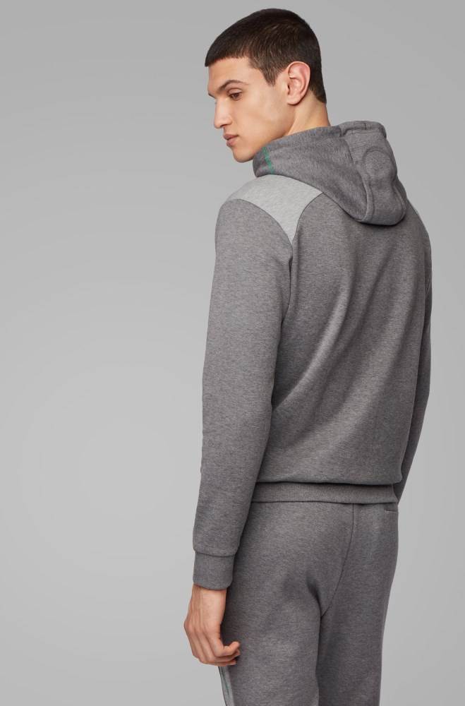 Hugo Boss Regular-fit sweatshirt Grå | HYl1oIx6