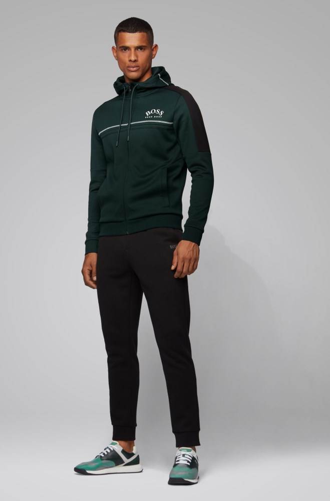 Hugo Boss Regular-fit sweatshirt Grønn | Zx4I6kqM