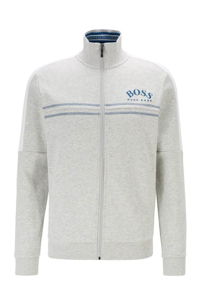 Hugo Boss Regular-fit sweatshirt Lyse Grå | DvHAtv6x