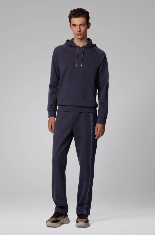 Hugo Boss Regular-fit sweatshirt Mørke Blå | MvImBEPh