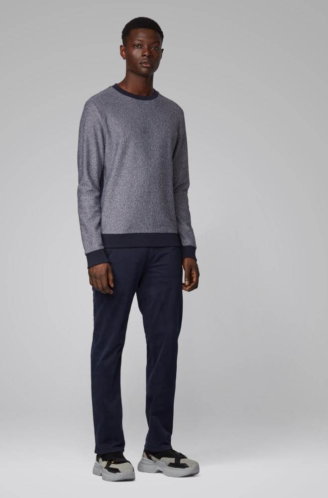 Hugo Boss Regular-fit sweatshirt Mørke Grå | QAKGAEPP