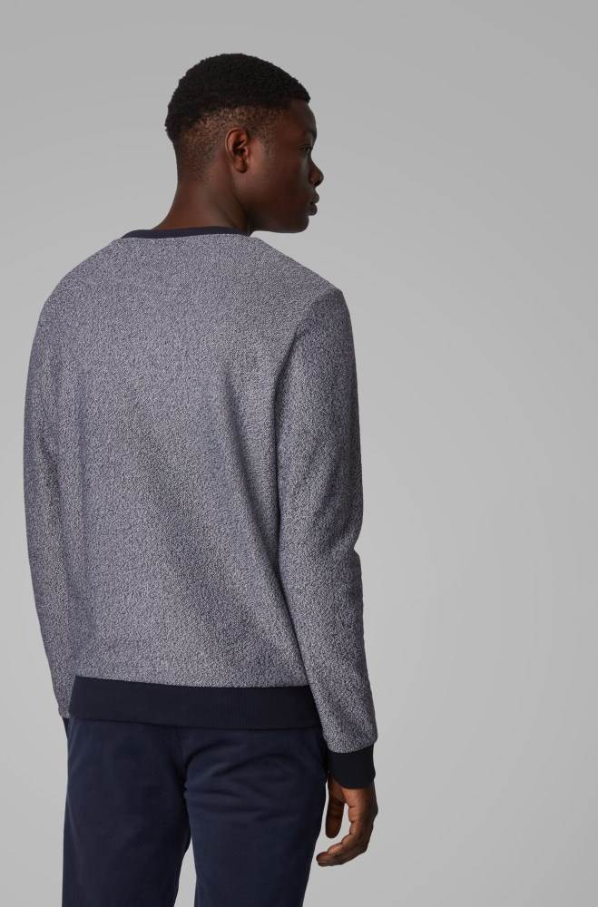 Hugo Boss Regular-fit sweatshirt Mørke Grå | QAKGAEPP