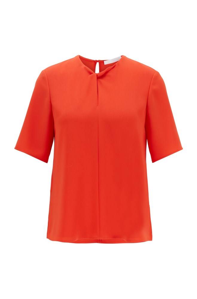 Hugo Boss Regular-fit top Oransje | wSVubFQz