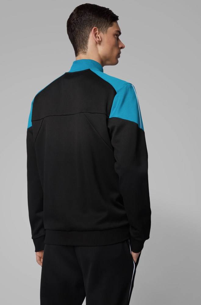 Hugo Boss Regular-fit tracksuit Svarte | XD0o0OFi