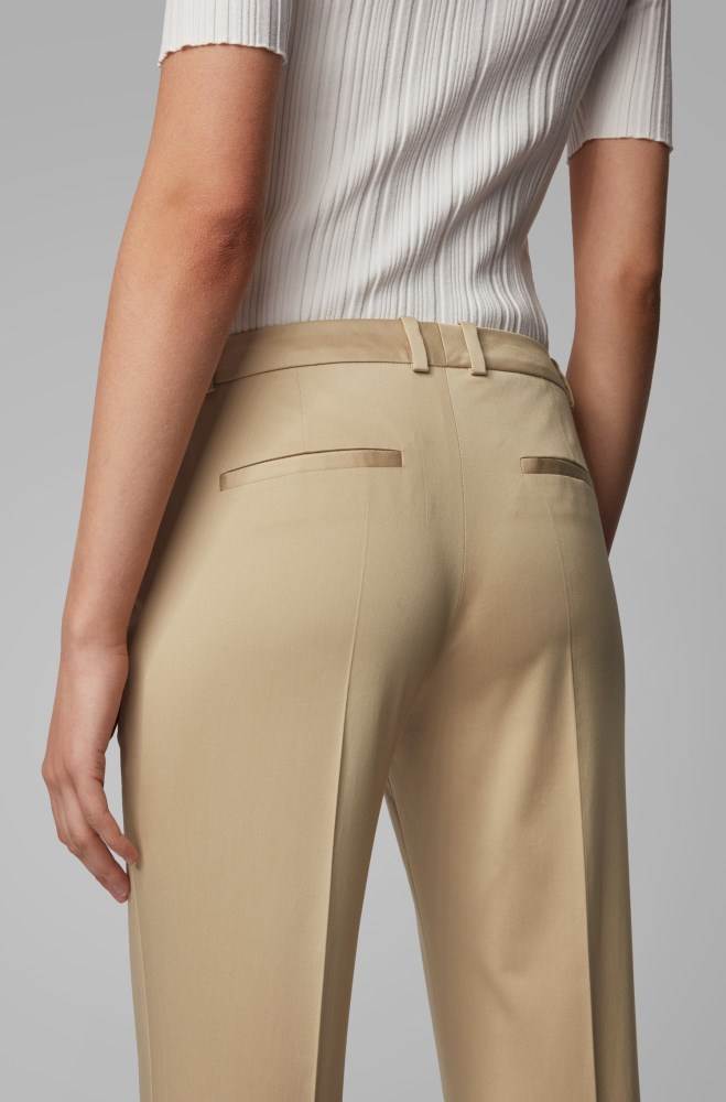 Hugo Boss Regular-fit trousers Beige | z1lVEqY5