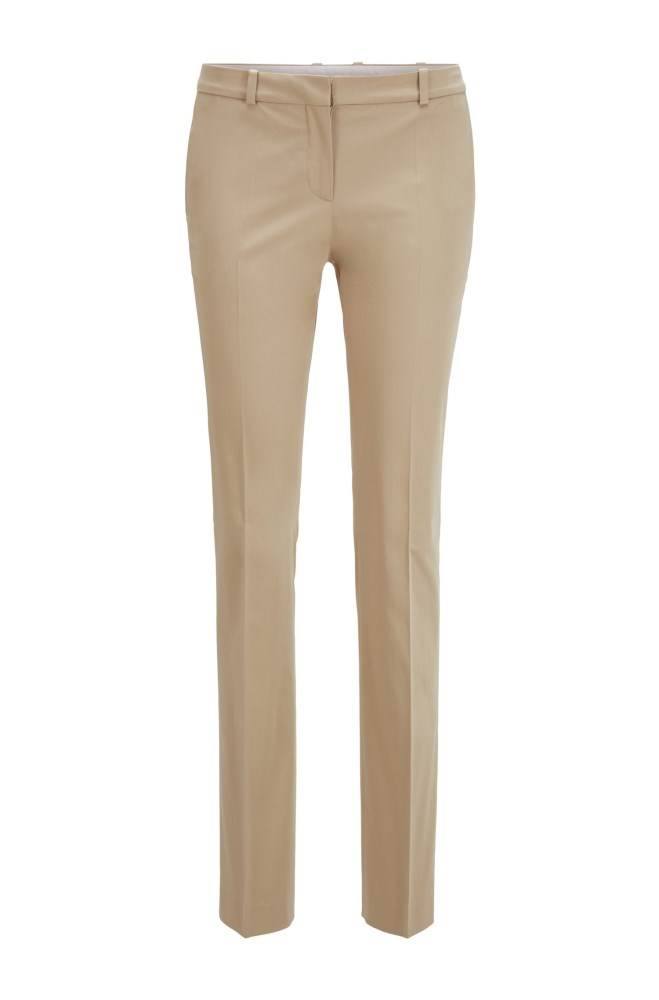 Hugo Boss Regular-fit trousers Beige | z1lVEqY5